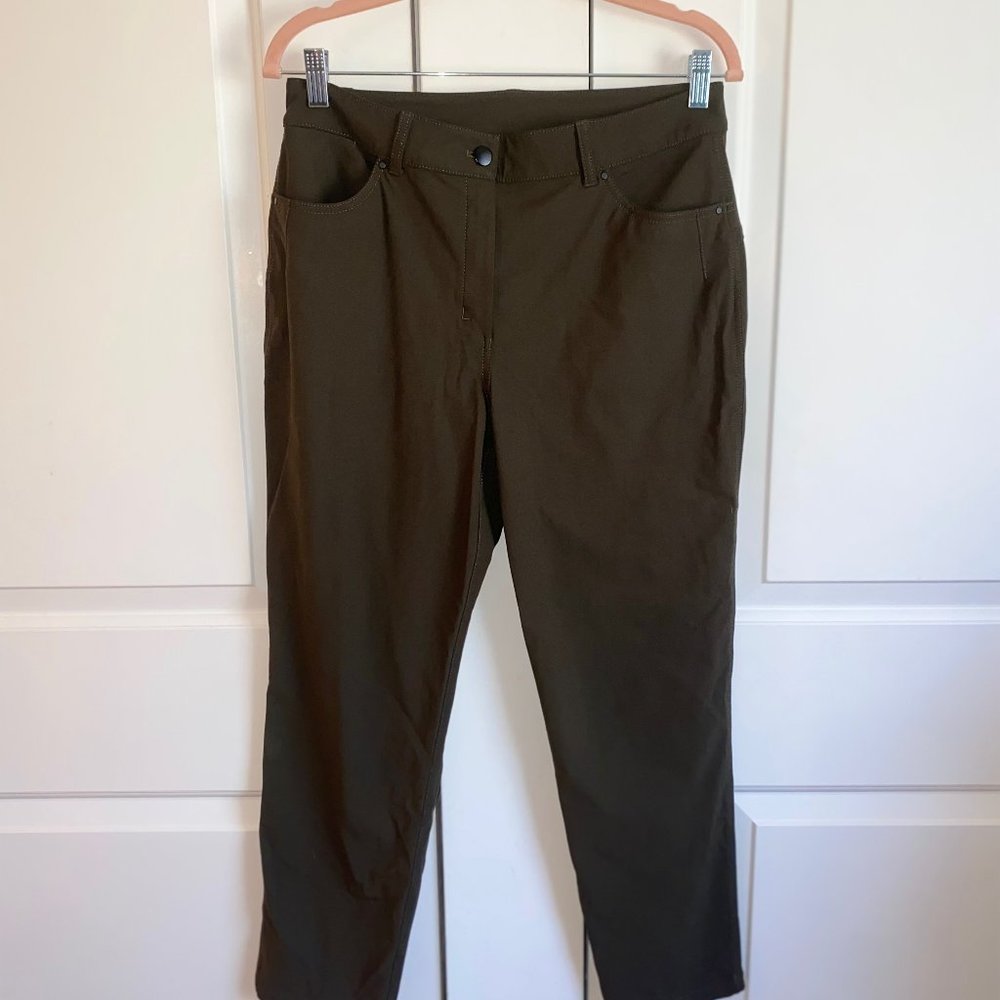 Lululemon Hunter Green Women Work Pants Size 10